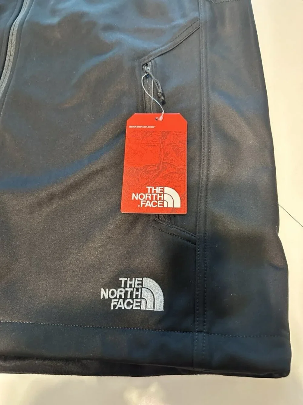 NwT The North Face Ridgewall Vest Large Black Soft Shell Full Zip Unisex ACCELA